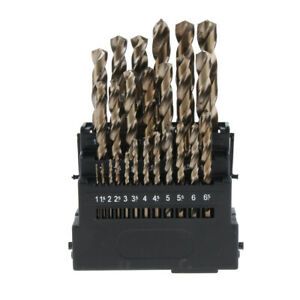 25 Pieces High  Steel M35 Drill Bit Set, 1-13mm