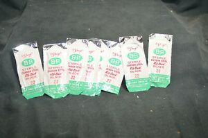 Vintage Lot of Eight - B-P Sterile Carbon Steel Rib Black Blade 22 Packets