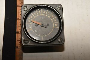 one vintage GE aircraft indicator  PANEL METER - TYPE DJ-11 model 8DJ11
