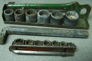 1/4 hex socket set &amp; 3/8 hex sockets vintage