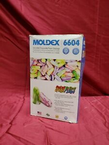 200 Pair Moldex SparkPlugs 6604 Uncorded Soft Foam Ear Plugs NRR 33