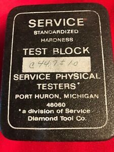 Service Standard Hardness test block, C44.7, Nice, Case