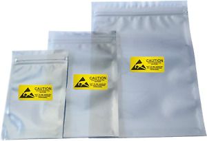 Daarcin Anti Static Bags,ESD Bags,30pcs Mixed Sizes Antistatic Resealable Bags