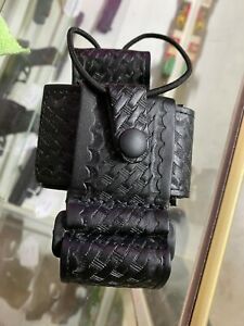 BOSTON LEATHER DUTY BELT SUPER ADJUSTABLE RADIO HOLDER FITS MOST RADIOS 5610-3