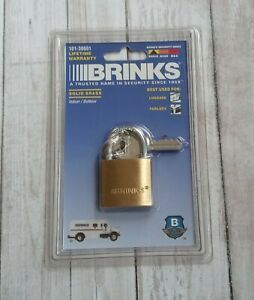 BRINKS Solid Brass Keyed Lock 101-30001 30mm 1-3/16