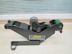 Greenlee 1-1/2&#034; &amp; 2&#034; EMT Roller Support Unit for 555 Pipe Conduit Bender Used