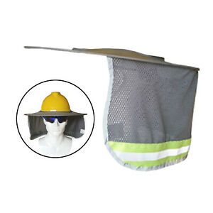 Hard Hat Sun Shade Reflective Stripe Useful Mesh Hard Hat Sun Shade Protector