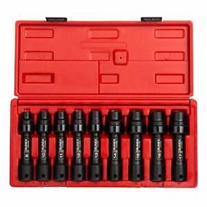 Sunex 2695,  Inch Drive Driveline Limited Clearance Socket Set, 12-Point, 9-Pc