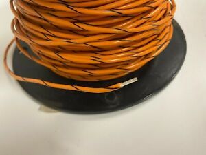 Wire Mil-Spec (PTFE) 14 AWG Stranded 12 ft orange/black