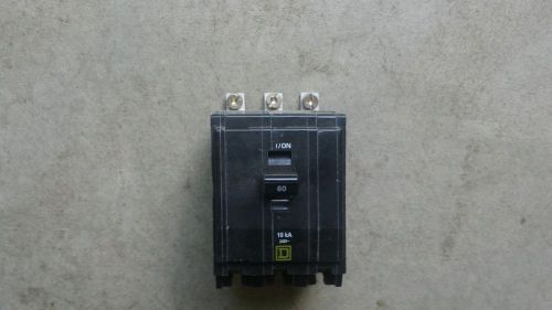 Used square d qob 3p 60a qob360 circuit breaker for sale