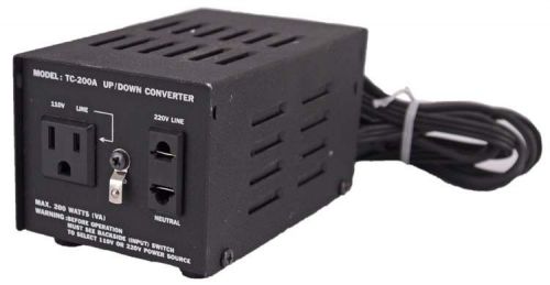 TC-200A 200W Heavy Duty Step Up/Down Voltage Converter Transformer 110/220V