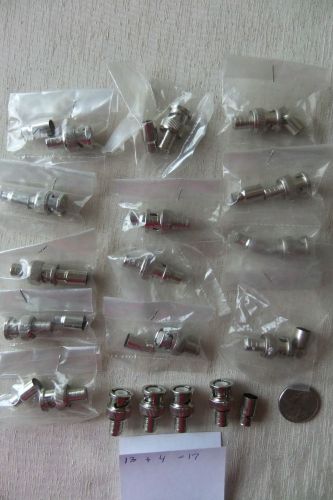VINTAGE!!!   LOT of 17 pieces Unmarked Various Connectors  AS-IS