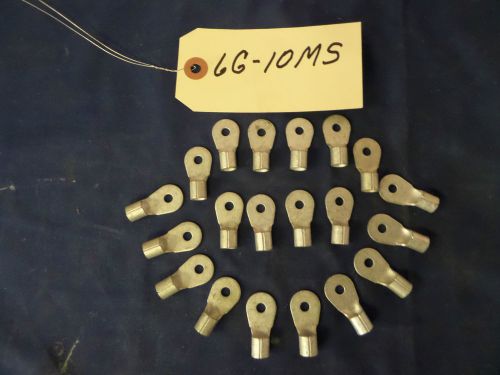 20) 6 gauge battery / welding / electrical cable tinned copper lugs #10 ms for sale