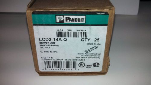Burndy, LCD2-14A-Q , Copper Lug #2AWG (Box of 25)