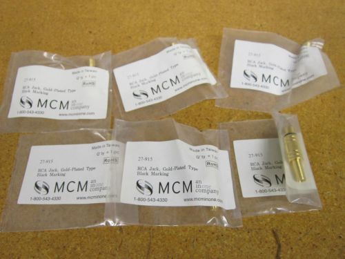 MCM 27-915 RCA Jack Gold Plated Type NEW (Lot of 6)