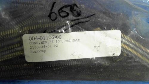 10-pcs header 2mm male 1row straight 36-pos norcomp 2163-36-01-p2 21633601p2 for sale