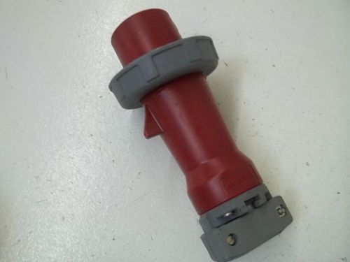 Hubbell 430p7w sleeve plug 480 vac 30a*used* for sale