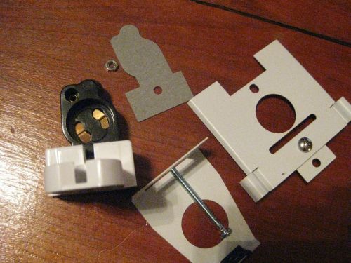 4 leviton fluorescent ? lamp holder special use light bracket htf project qty for sale