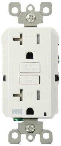 Leviton wt899-w tamper resistant gfci, 20 amps, white for sale