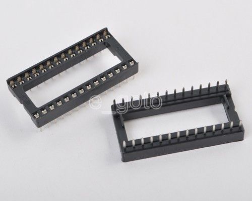 10pcs dip 28 pins wide  ic sockets adaptor solder type socket for sale