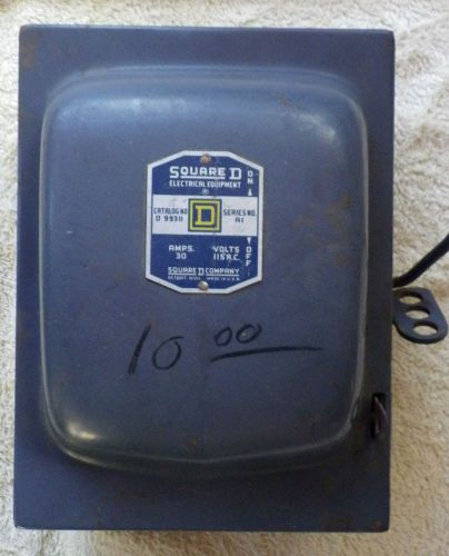 Vintage Square D Safety switch 3phase 30amp new old stock D 99311