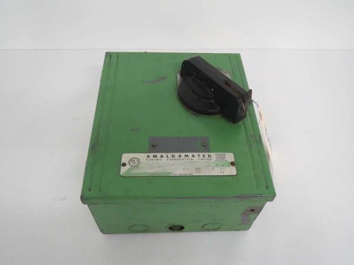 Amalgamated electric 1636 30a 480/575v-ac 2p fusible disconnect switch b434000 for sale