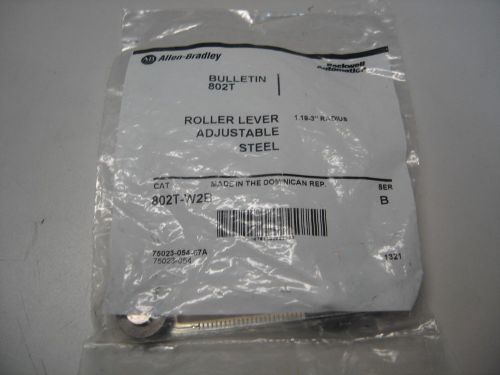 ALLEN BRADLEY 802T-W2B STEEL ROLLER LEVER ARM ADJUSTABLE 1.19-3&#034; RAD SER B NIB