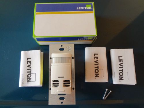 New leviton ossmt-gdw wall switch occupancy sensor single pole white free shipp for sale