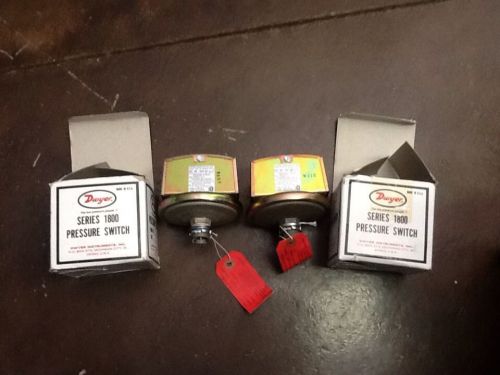 Dwyer Series 1800 Pressure Switch.  ( Lot Of 2)