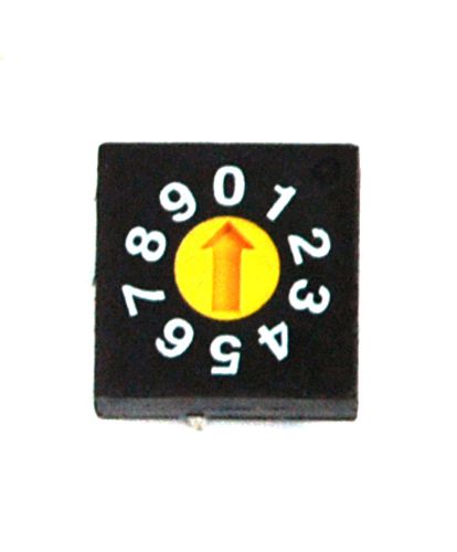 50pc rotary dip switch bcd code erd-410-rsz 0~9 scale pcb pin 1:4 10x10x5mm ece for sale