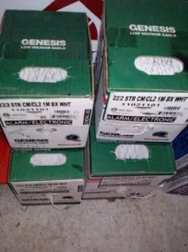 4 boxes of honeywell low voltage cable - 1 box - 11031101 &amp; 3 boxes 11021101 for sale