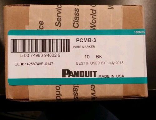 PANDUIT PCMB-3 WIRE MARKER BOOKS LOT OF 10 BOOKS IN SEALED MANUFACTURERS PACKAGE