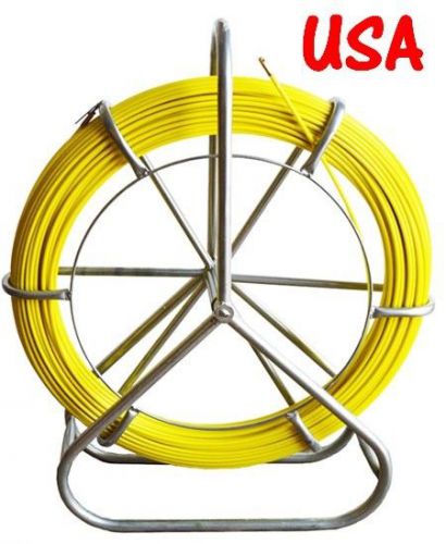 Fish Tape Electric Reel Wire Cable Running Rod Duct Rodder Fishtape Puller 6mm