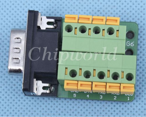 New db9-g6 db9 teeth type connector 9pin male adapter terminal module for sale