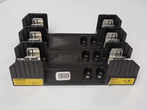 New buss fuse holder block r60060-3cr r600603cr 600v 60 amp a 60a 3 pole 3p for sale