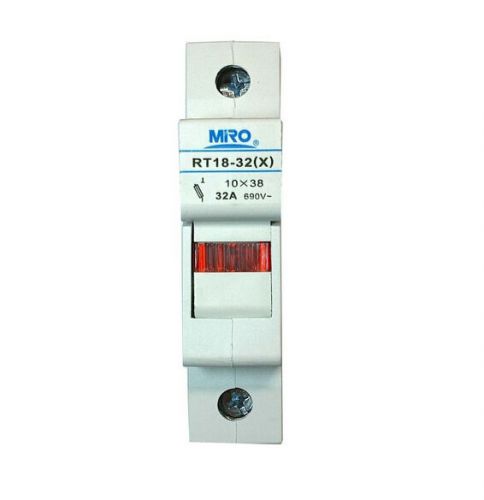 Miro rt18-32(x) cylindrical fuse holders 10*38 32amp 690vac for sale