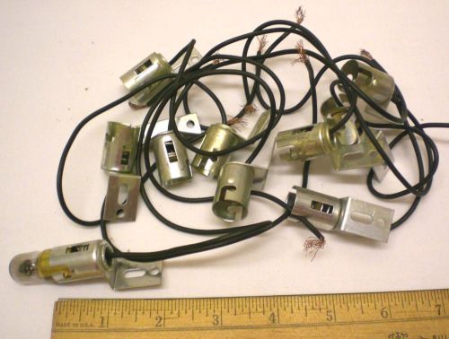 10 single contact bayonet lamp holders for sale