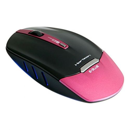 E-blue Horizon Mouse - Optical - Wireless - Radio Frequency - Red, (ems136re)