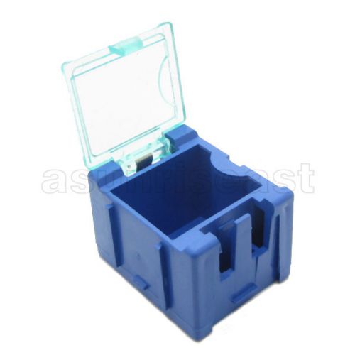 10 x blue mini composable electronic component parts storage case box smt smd for sale
