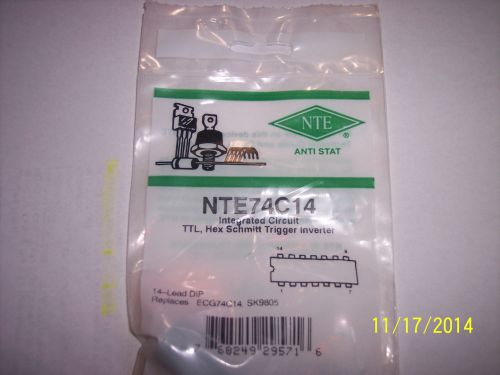 NTE74C14  INTEGRATED CIRCUIT TTL Hex Schmitt Trigger Inverter ECG74C14 SK9805