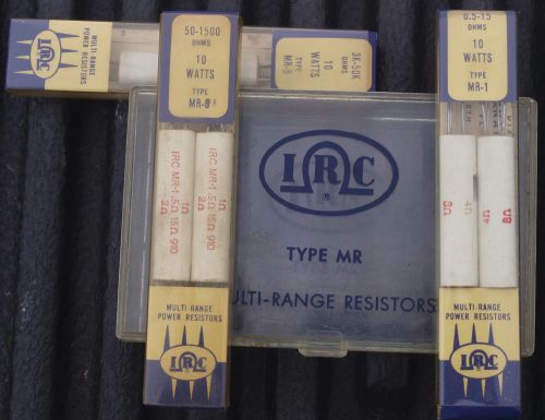 5 IRC MR Multi Range Ceramic Power Resistors 10 Watts Mr 1, 5, 9
