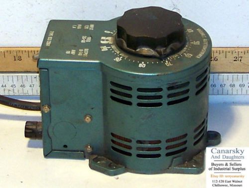 1 USED STACO TYPE 0333504 VARIABLE AUTO TRANSFORMER