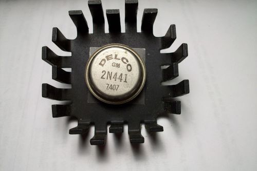 DELCO GM Older (7407) 2N441 Transistor  Mounted on nice heat sink