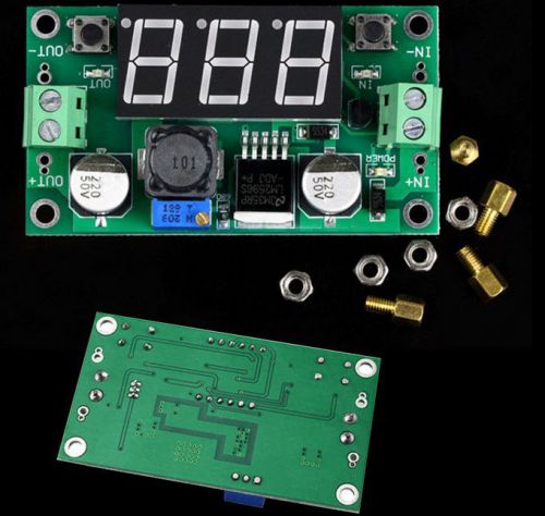 1p dc dc buck step down converter module lm2596 voltage regulator led voltmeter for sale
