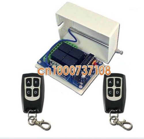 Dc12v 4ch rf wireless remote control relay switch security system for sale