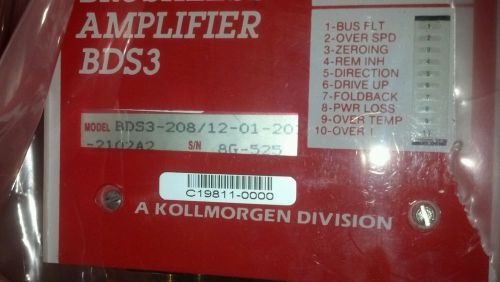 Kollmorgen Industrial Drives DC Brushless Amplifier BDS3-208