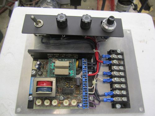 Electrol speed control board mounted with pot, fuses &amp; switch c-mh-23-787a-cm for sale