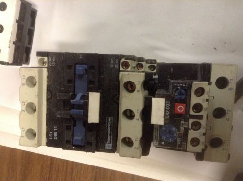 Telemecanique LC1D6511 CONTACTOR WITH LR2D3357 Thermal Overload