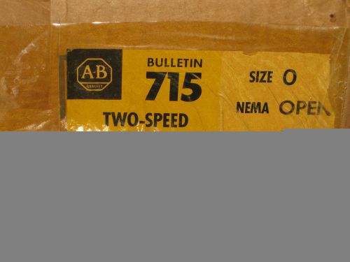 New  in box allen bradley two speed starter 715x-aod12 series l size 0 3 phase for sale