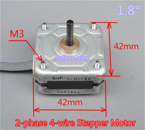 Stepper motor dc 5v 2-phase 4-wire 1.8 degree 42mm stepping 3d printer cnc motor for sale